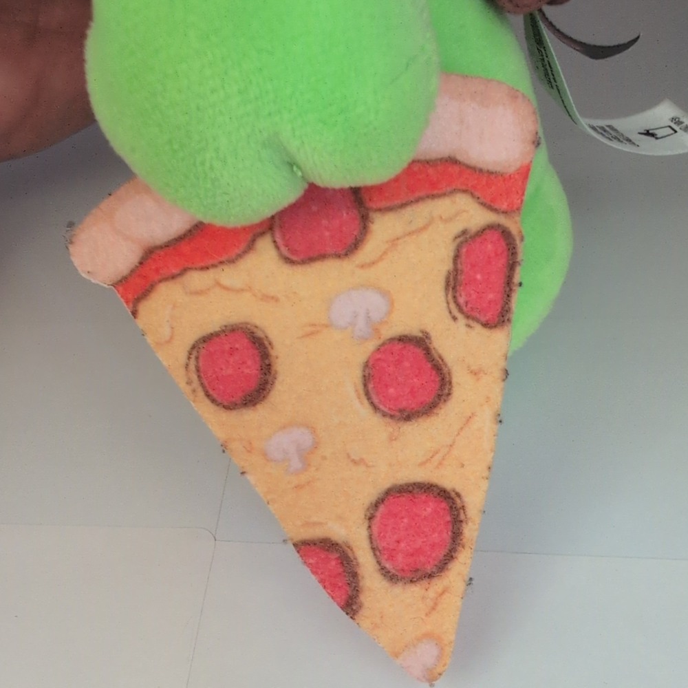 Teenage Mutant Ninja Turtles Tot Mutant Mayhem Raphael 7" Plush Soft Toy Pizza - Picture 15 of 16